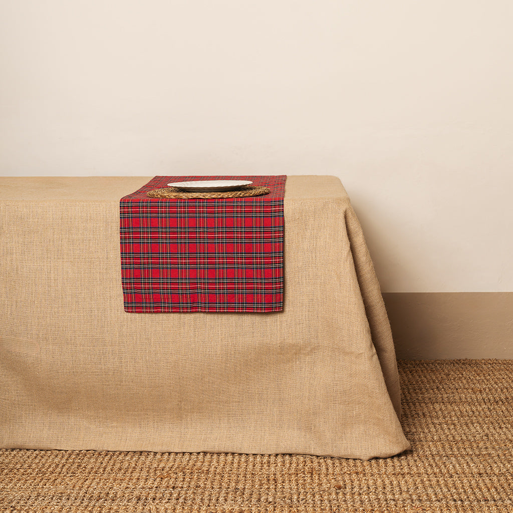 Camino de mesa tela Escocesa Rojo