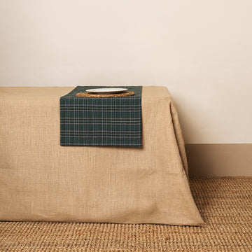 Camino de mesa tela Escocesa Verde