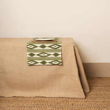 Camino de mesa tela Mallorquina Verde