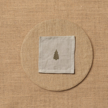 Vichy square cocktail napkin