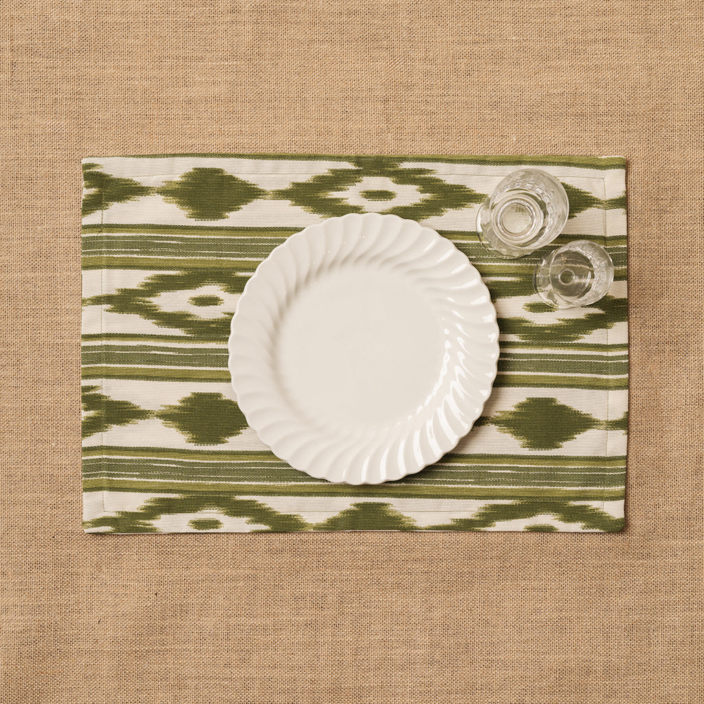 Individual Tela Mallorquina Verde