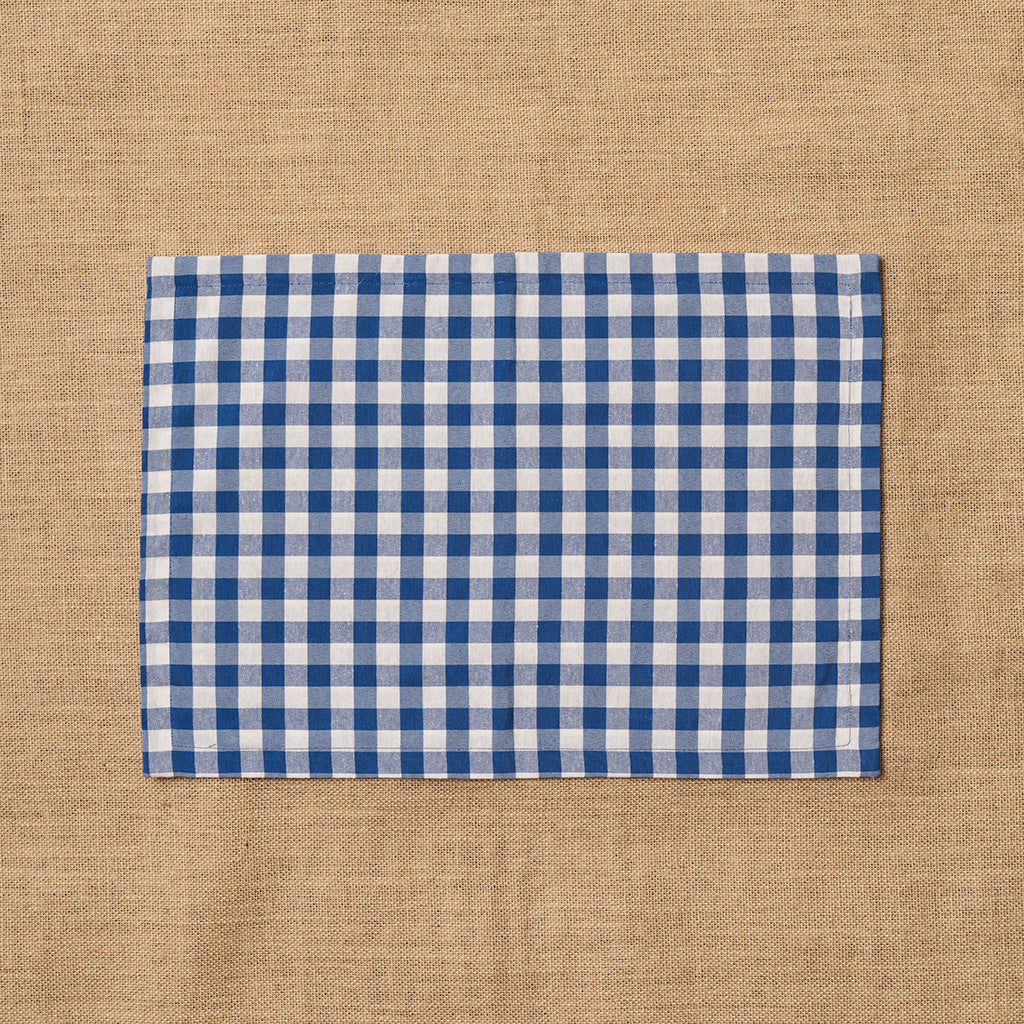 Individual Vichy cuadro Azulón