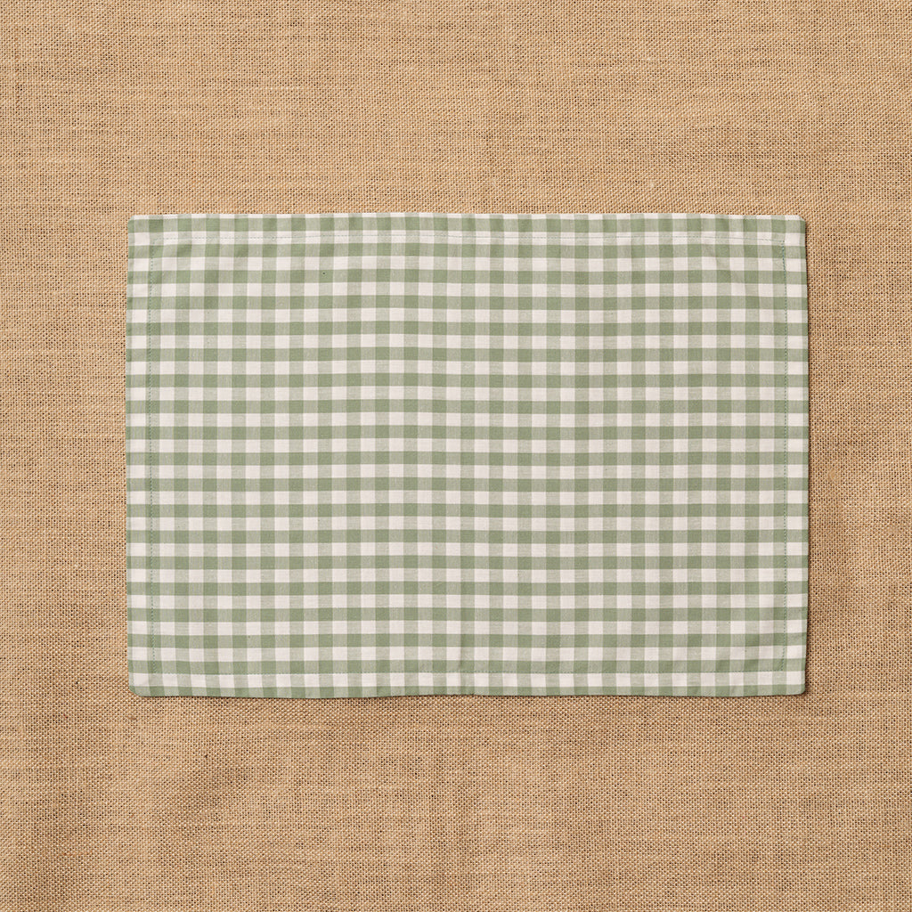 Individual Vichy cuadro Verde Mar