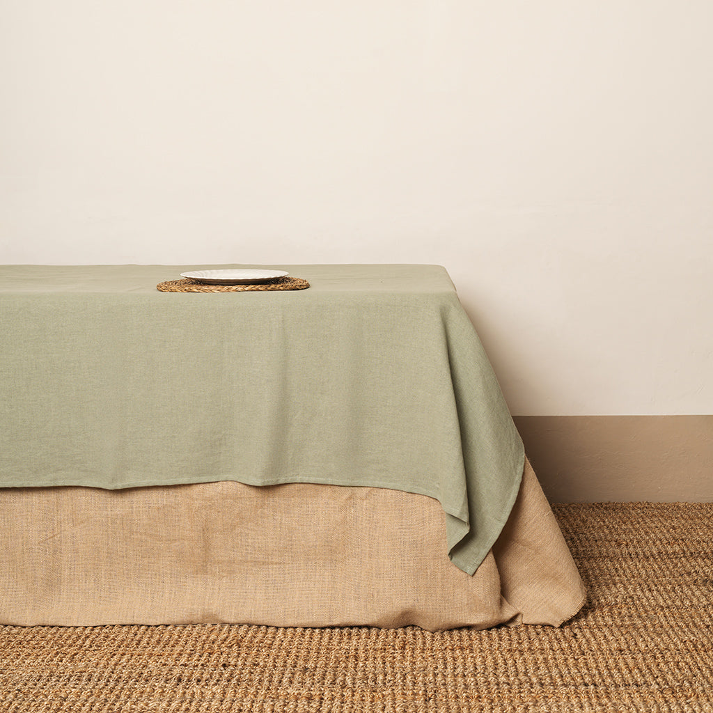 Mantel 100% Lino Verde mar