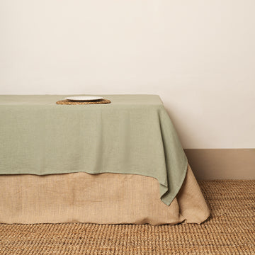 Mantel 100% Lino Verde mar