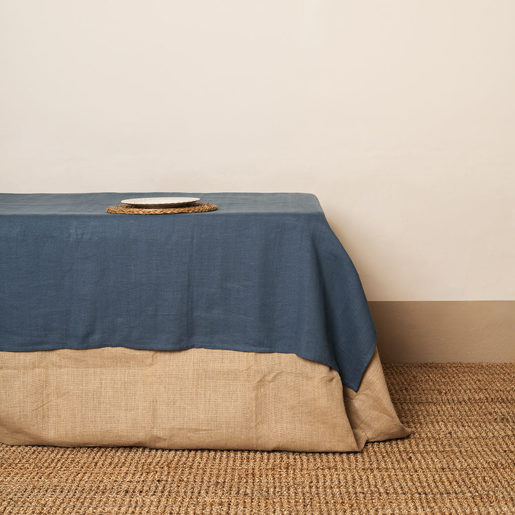 Mantel 100% Lino Azul