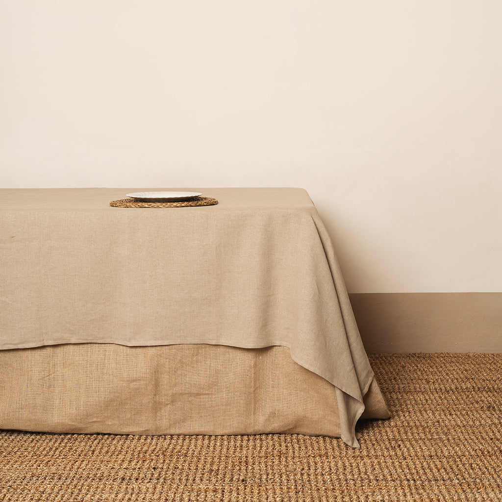 Mantel 100% Lino Natural-Beige