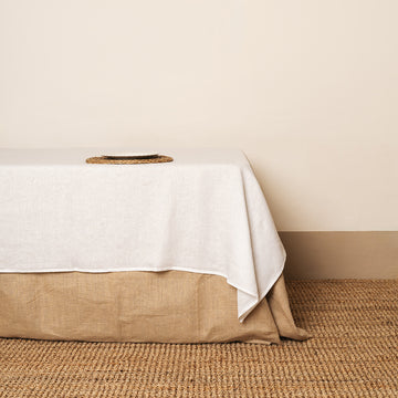 Mantel Lino mezclado Blanco Óptico