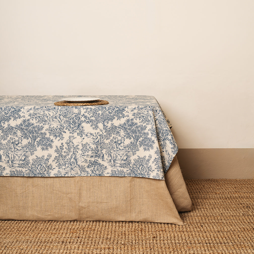 Mantel Toile de Jouy azul
