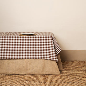 Mantel Vichy marrón