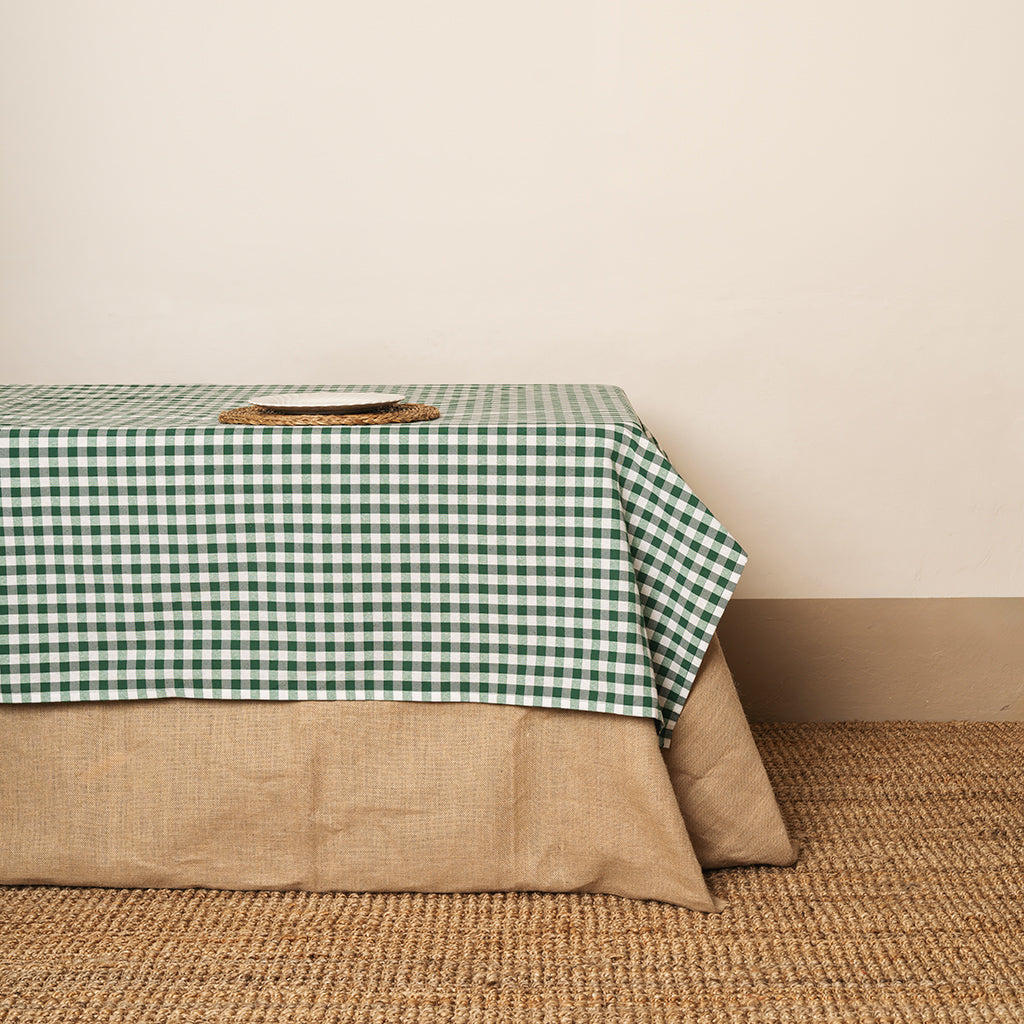 Mantel Vichy verde botella