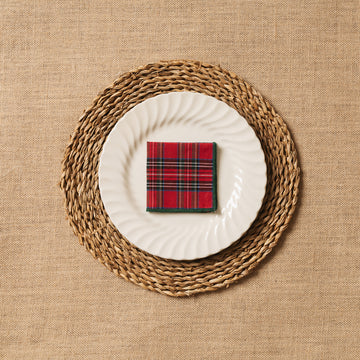 Cocktail Napkin Tartan Plaid Fabric