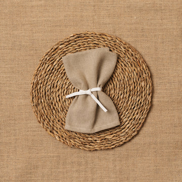 Servilleta Mesa 100% Lino Natural-Beige