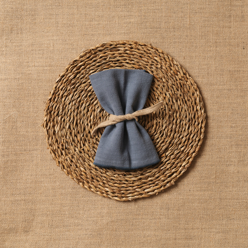 Servilleta Mesa Lino mezclado Azul