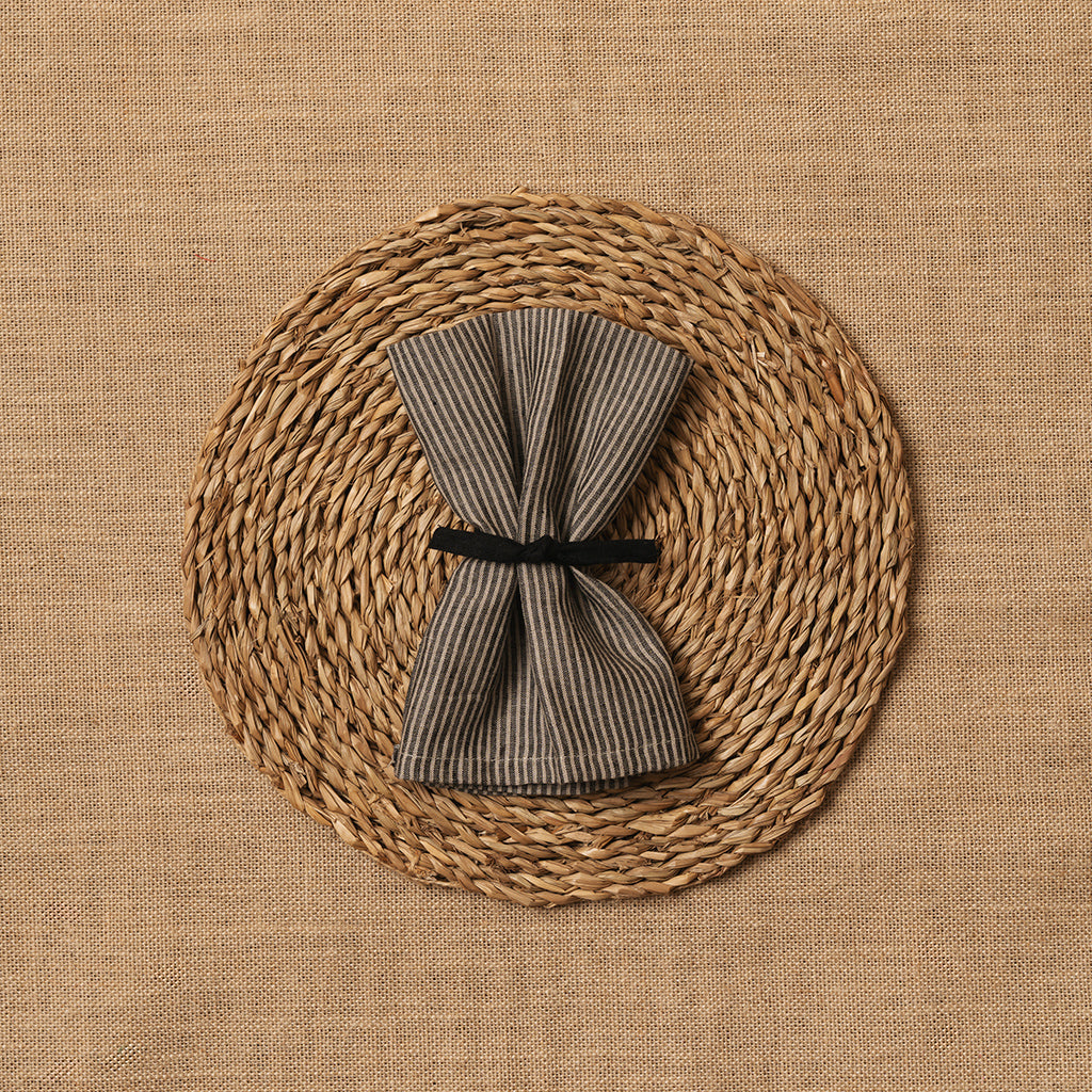 Servilleta Mesa Lino Milrayas Gris Marengo-Beige