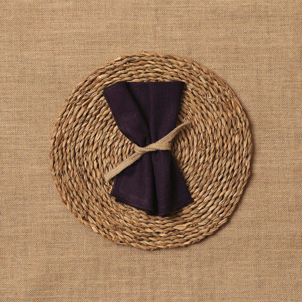 Servilleta Mesa Lino mezclado Morado