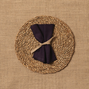 Servilleta Mesa Lino mezclado Morado