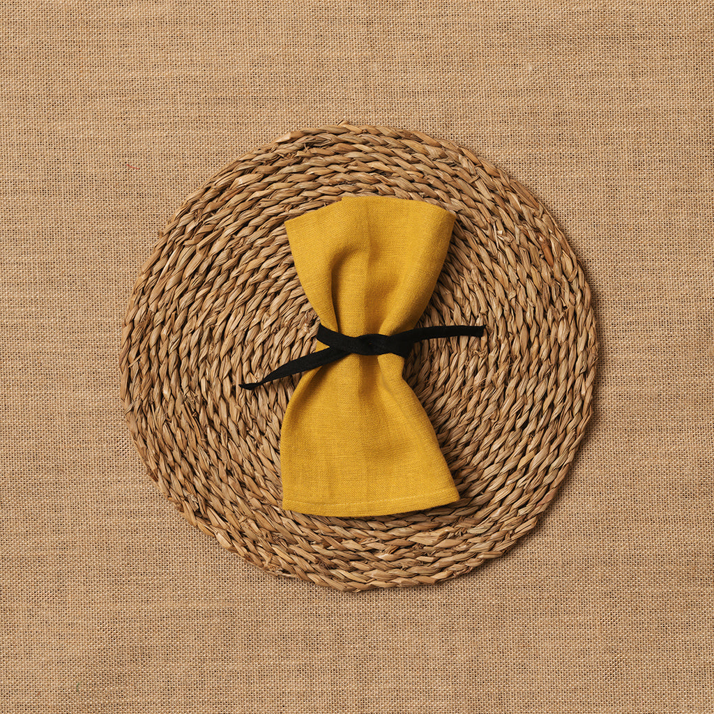 Servilleta Mesa 100% Lino Mostaza