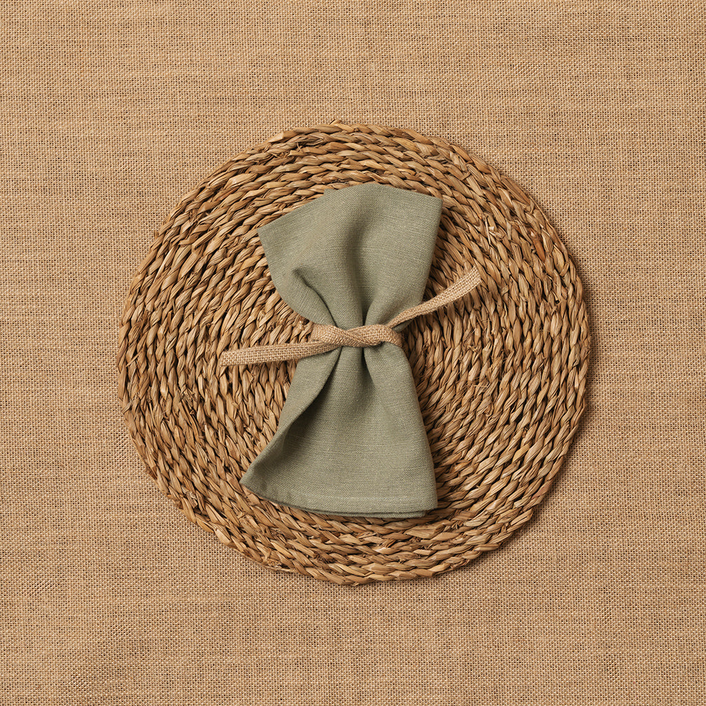 Servilleta Mesa 100% Lino Verde Mar