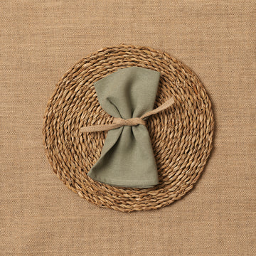 Servilleta Mesa 100% Lino Verde Mar