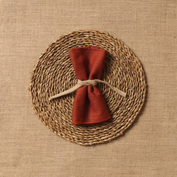 Servilleta Mesa Lino mezclado Teja