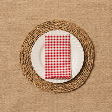 Servilleta Mesa Vichy cuadro rojo