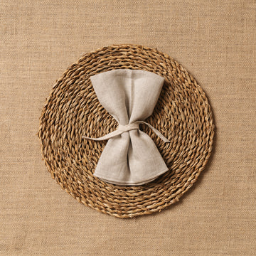 Servilleta Mesa Lino beige ribete Beige