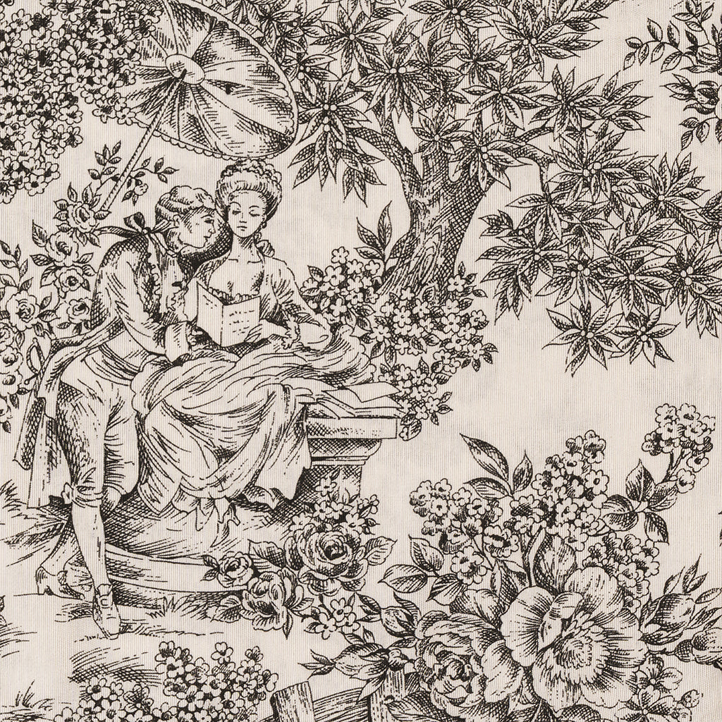 Mantel Toile de Jouy blanco-negro