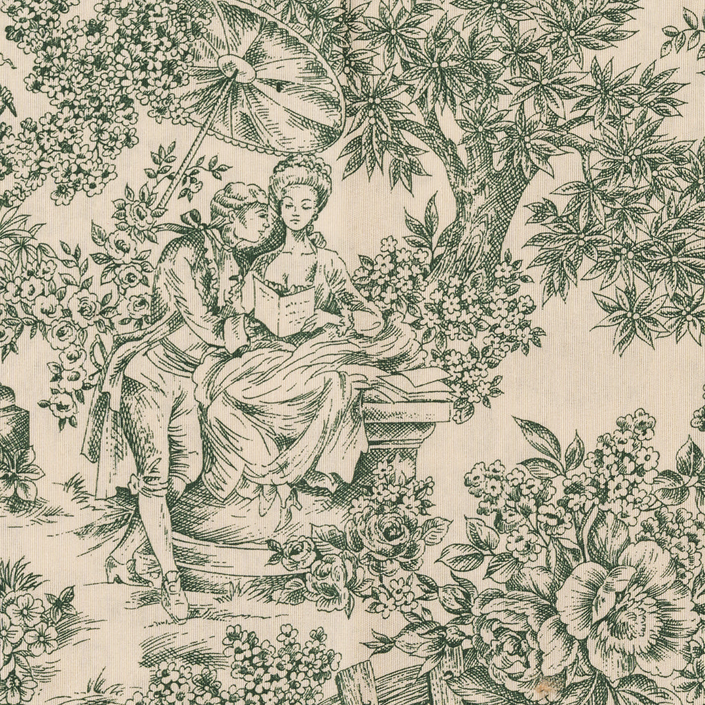 Mantel Toile de Jouy verde